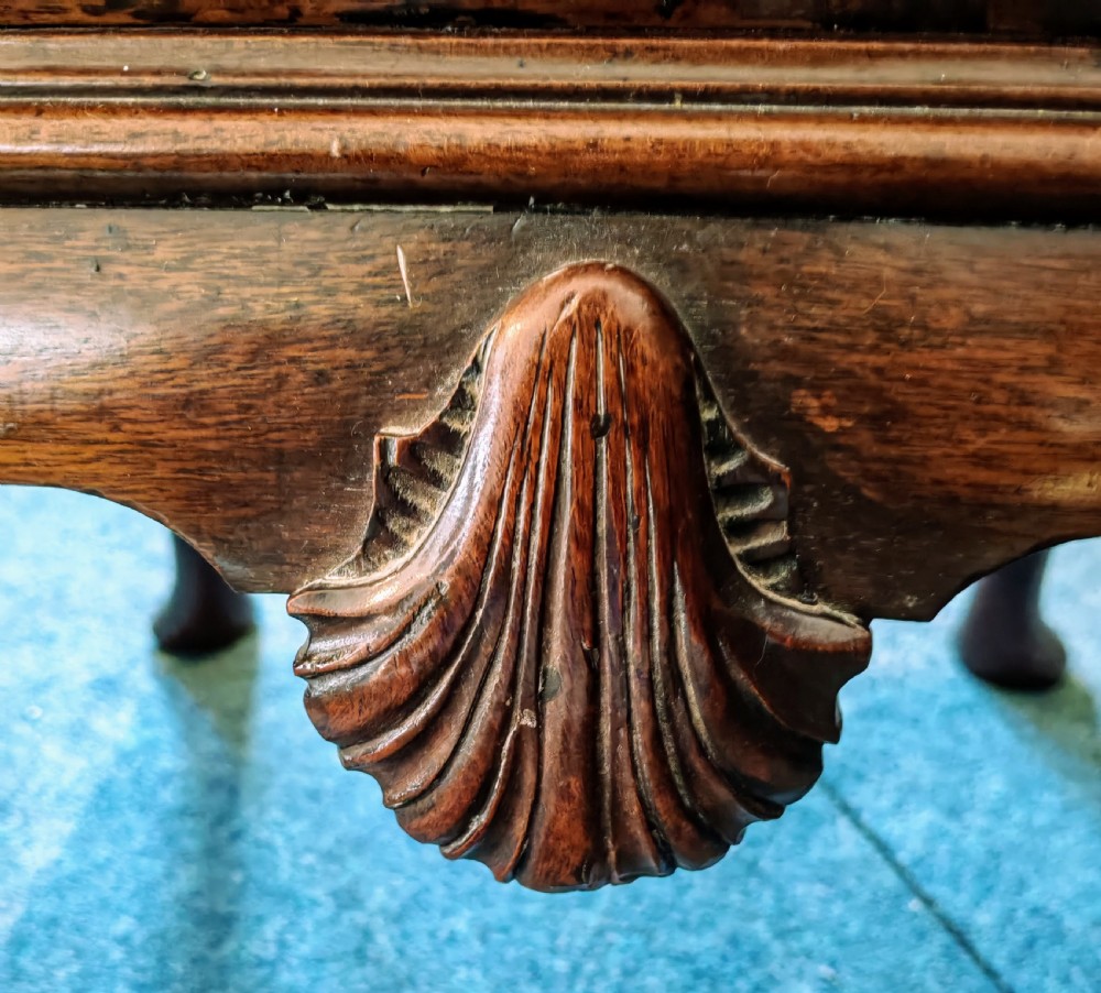 Antique mahogany tall chest of drawers. View IV