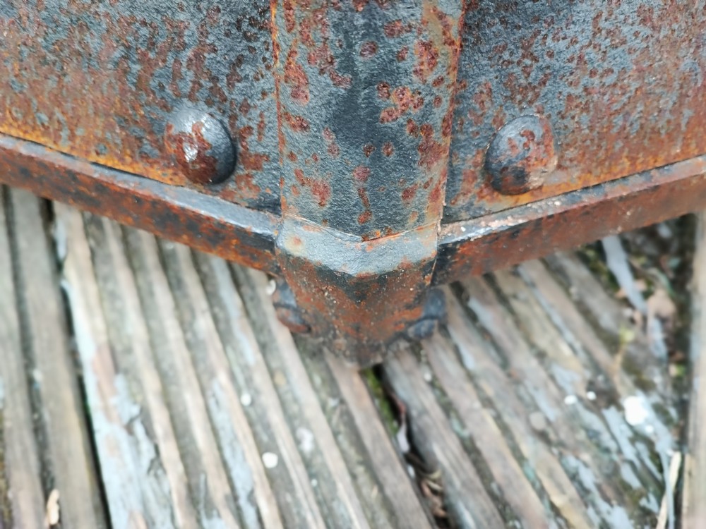 Antique ,grand arts and crafts iron fender  View III
