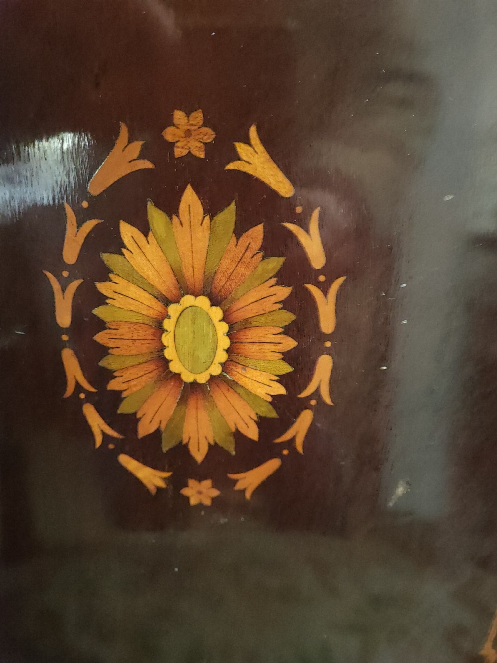 Edwardian inlaid tray of good quality. View V