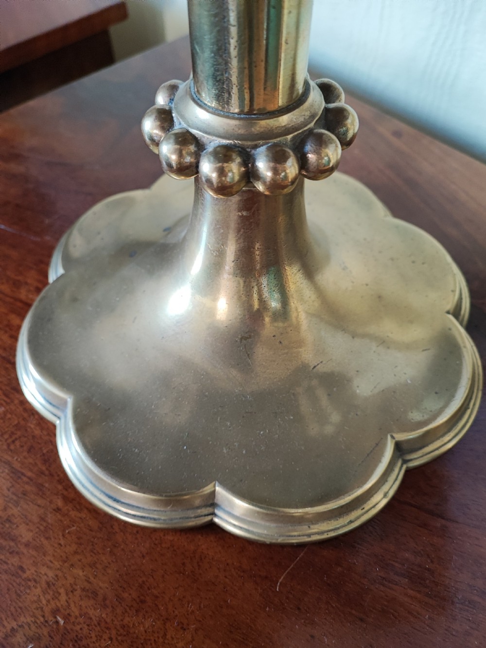 Fabulous quality 19c brass table lecturn or reading stand in the Gothic taste. View III