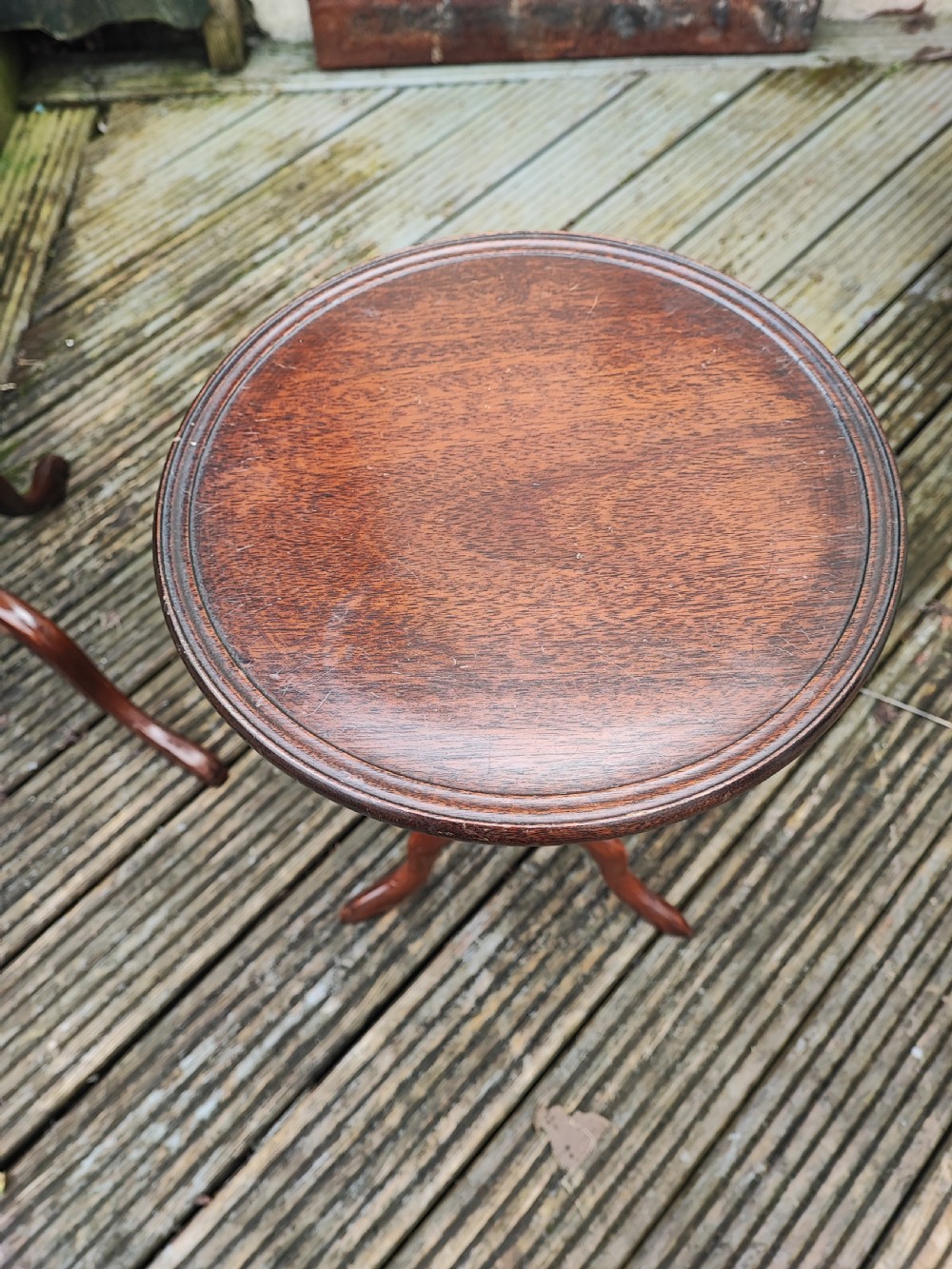 Antique mahogany wine table. View II