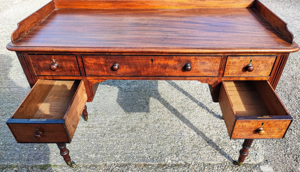 Superb Regency mahogany writing table. View XIII