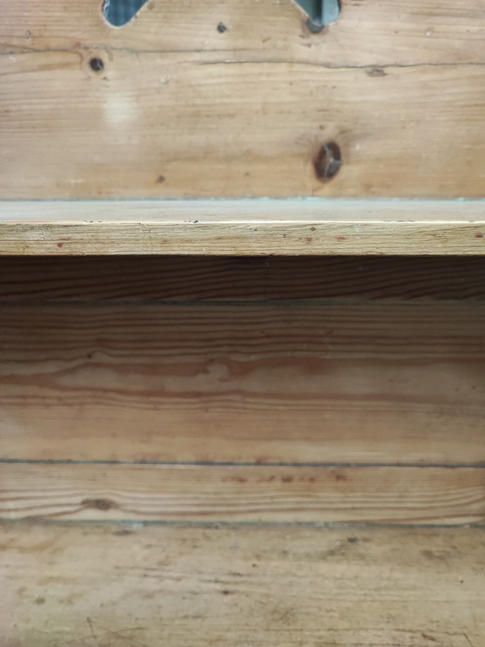 Small Regency pine side cabinet or chiffonier. View V