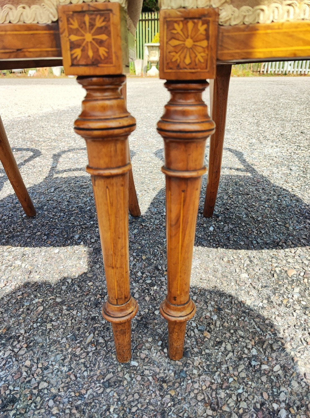 Superb set of 6 Victorian walnut dining chairs. View IV