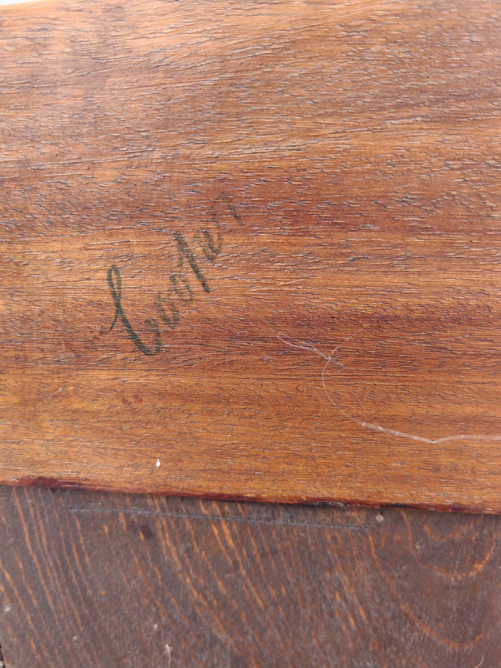 Antique mahogany art's and crafts Glasgow school open bookcase. View VII