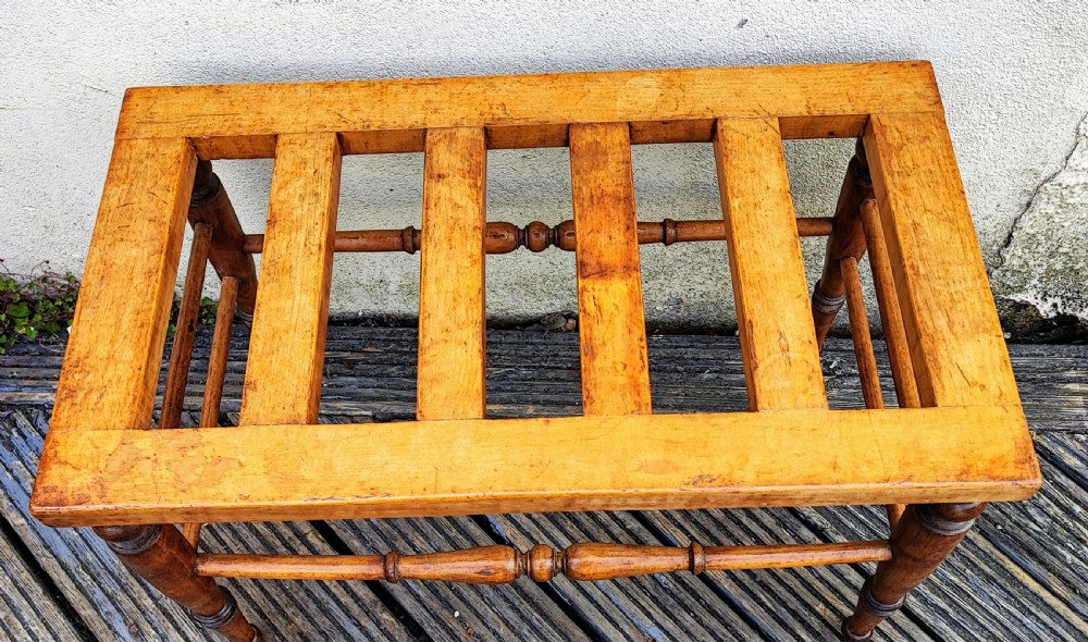 Antique satinwood luggage rack  View IX