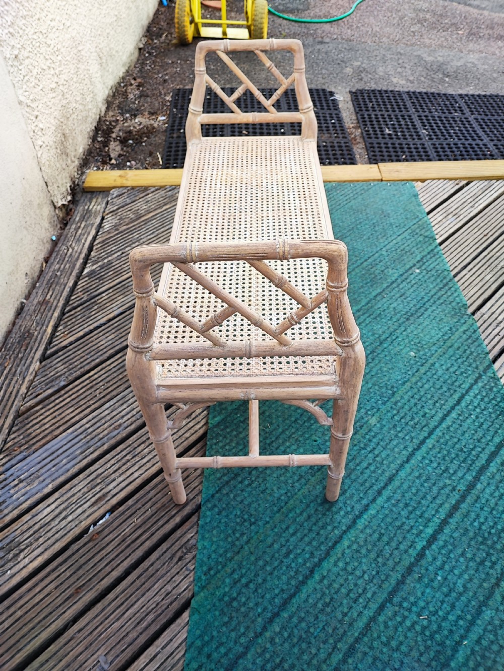 A window seat,in simulated bamboo. View III
