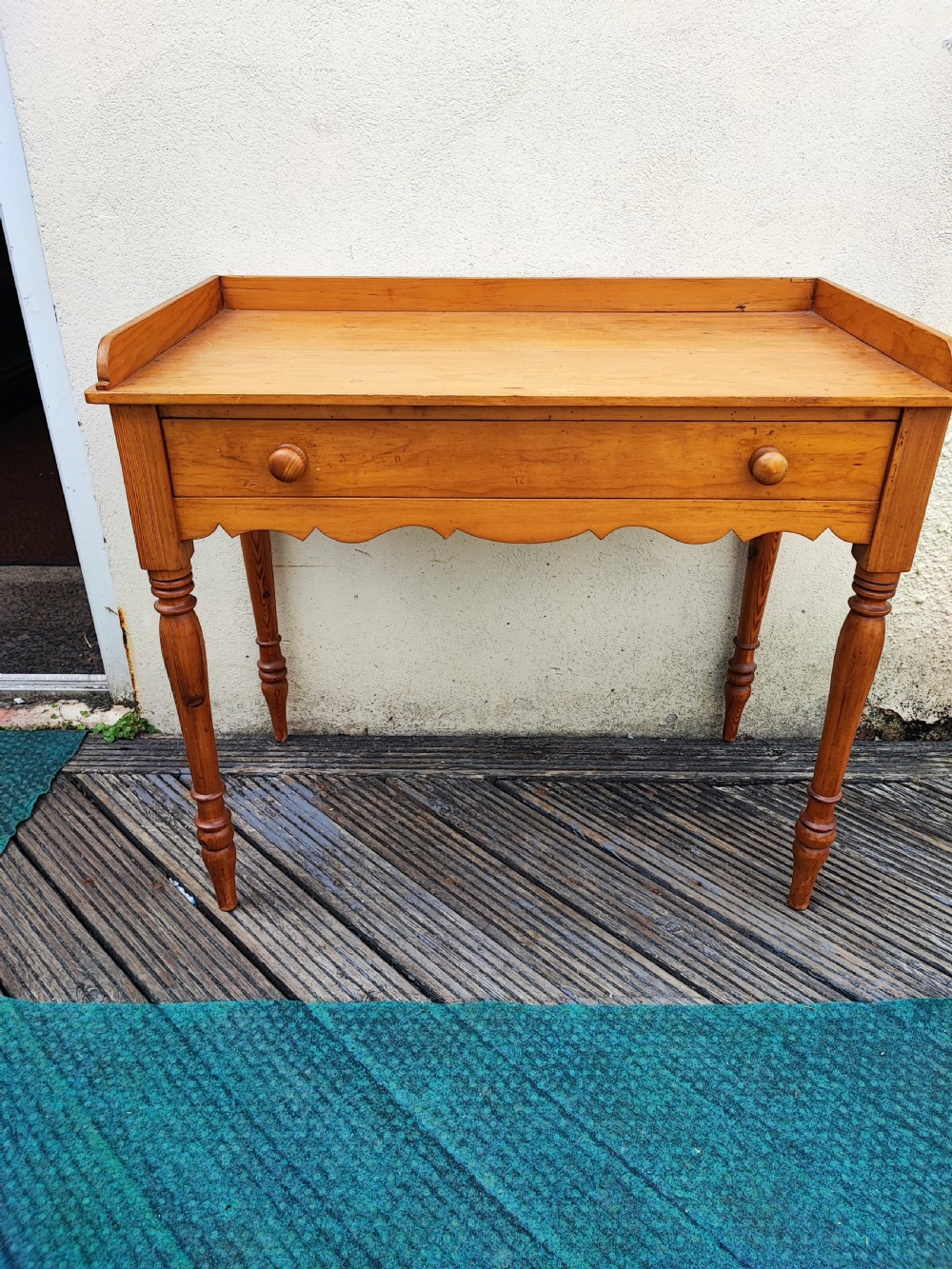 19c pine side table.