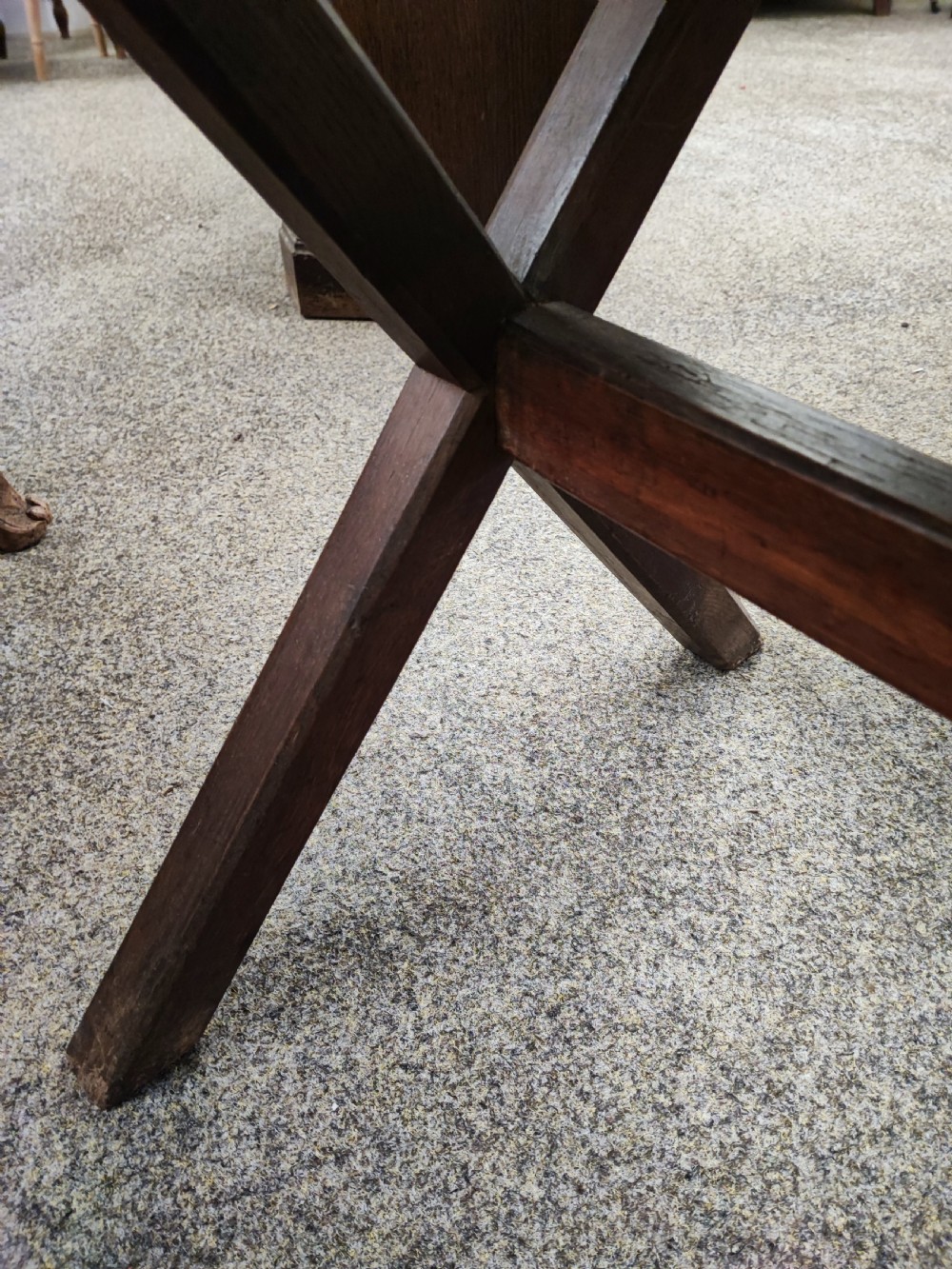 Untouched antique tavern table. View III