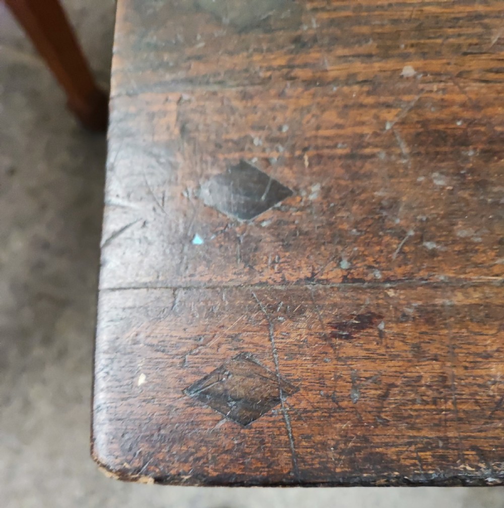 Untouched antique tavern table. View VII