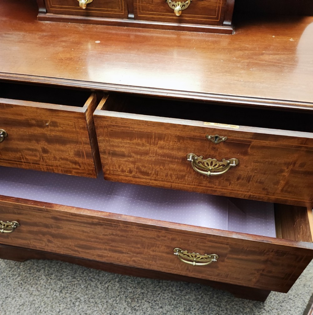 Edwardian inlaid chest dressing table. View IV