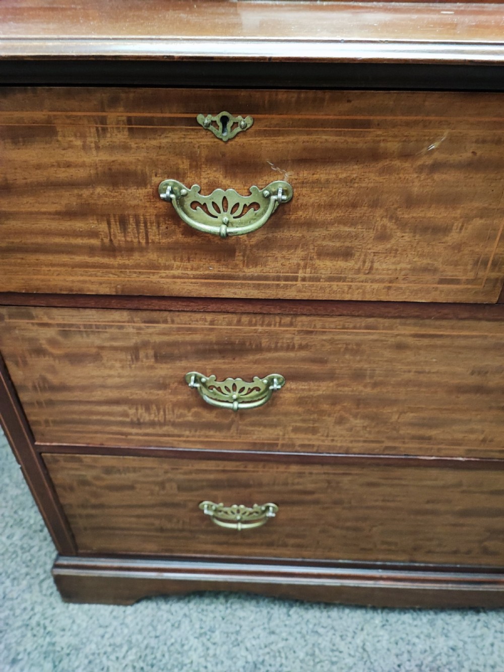 Edwardian inlaid chest dressing table. View VII