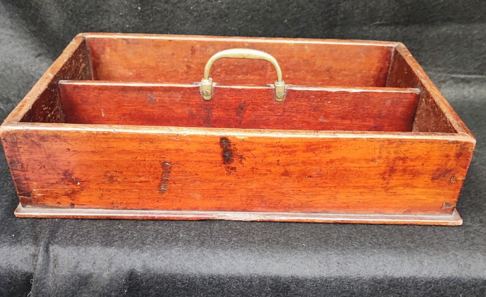 Georgian mahogany cutlery tray  View II