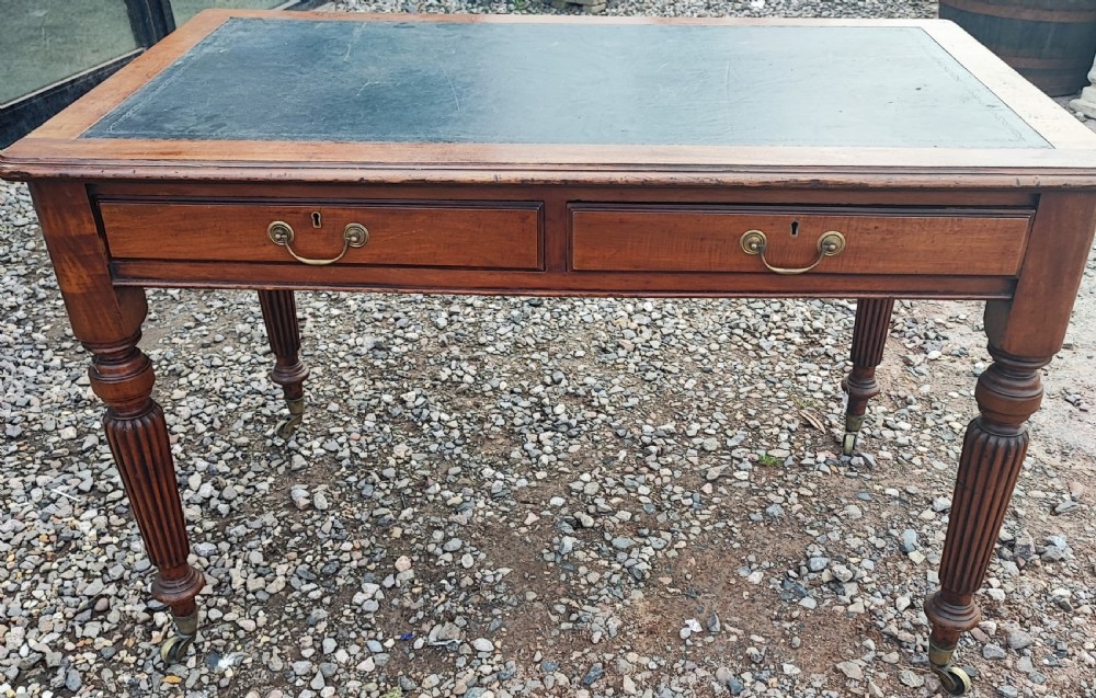 Antique mahogany writing table View V