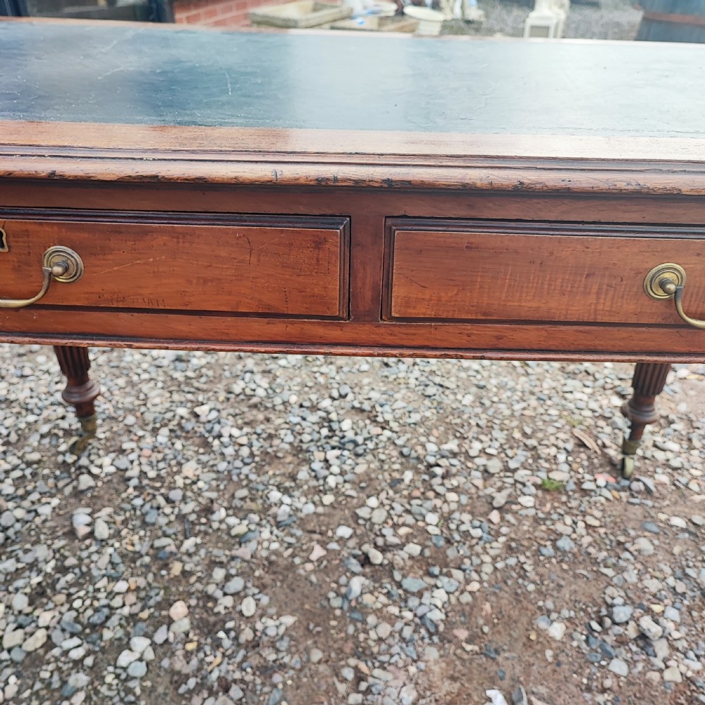 Antique mahogany writing table View VI