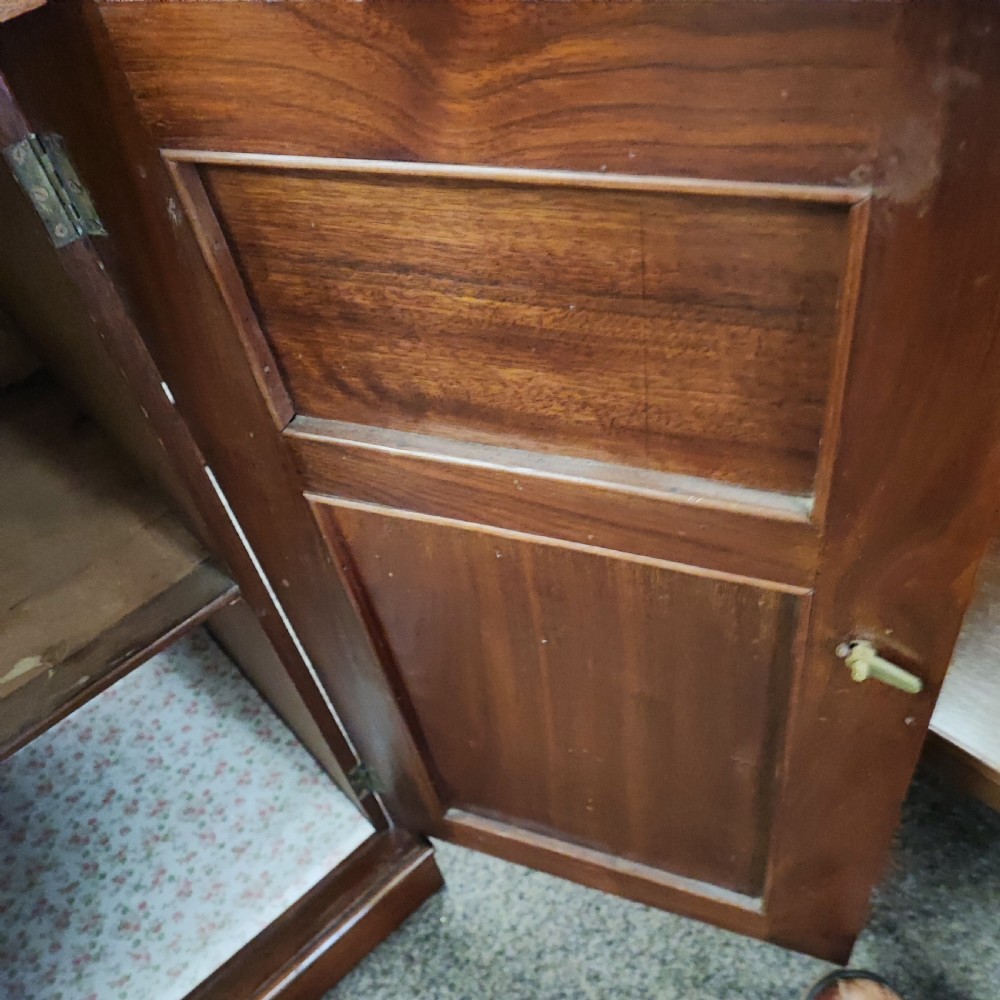 Antique mahogany bedside cabinet View IV