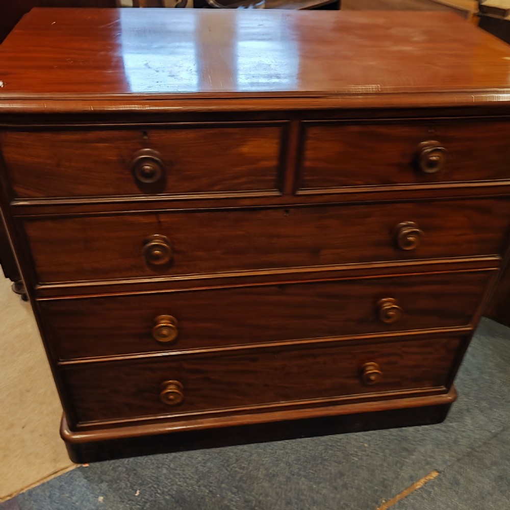 Quality Victorian mahogany chest of drawers View III