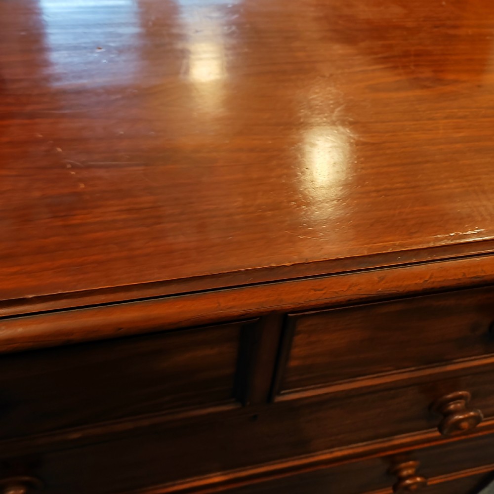 Quality Victorian mahogany chest of drawers View V