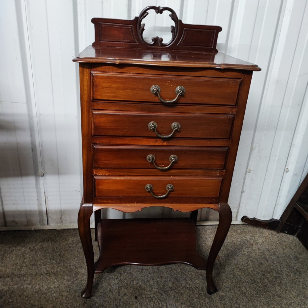 Antique mahogany music cabinet View VI