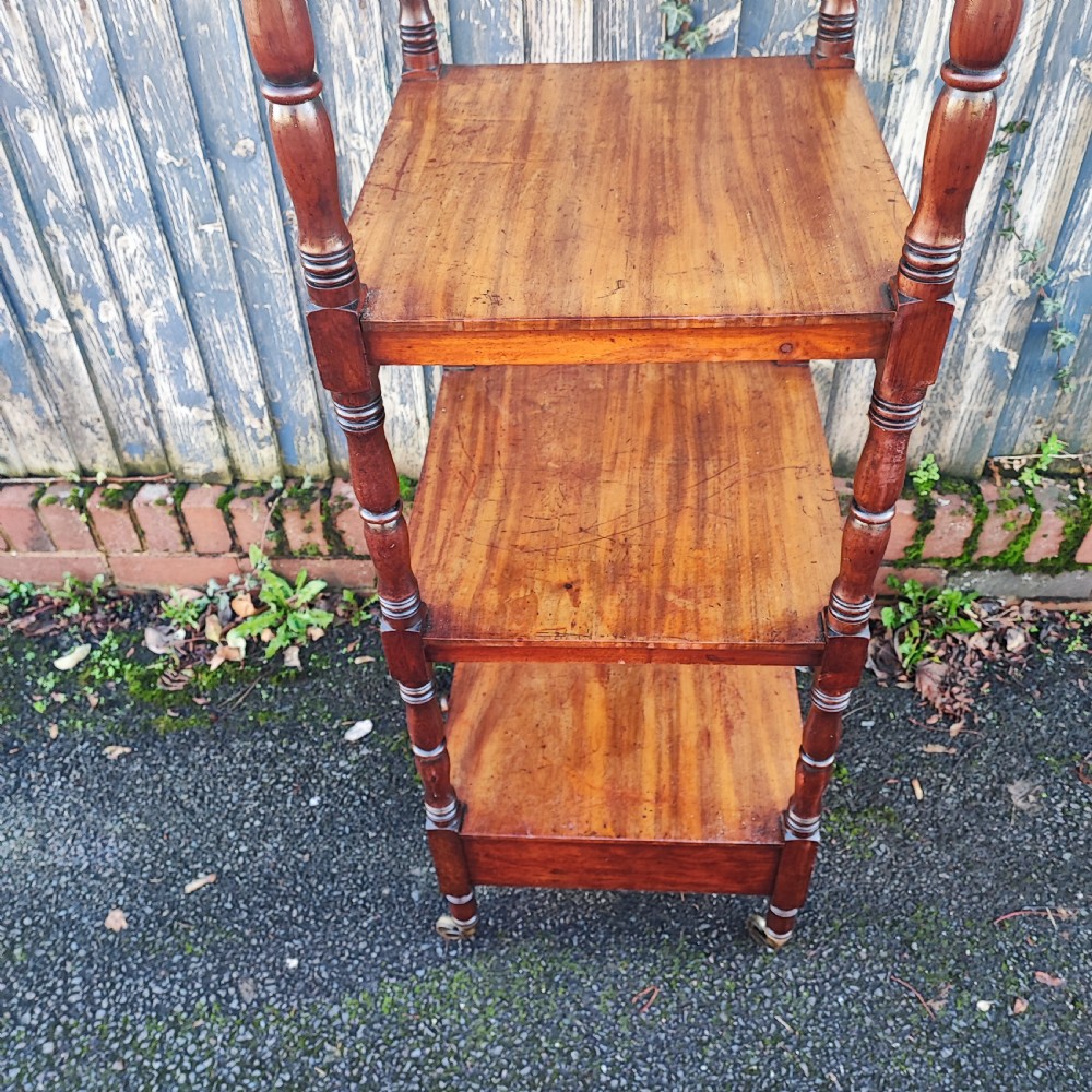 Quality 4tier. Regency what not in mahogany  View VII