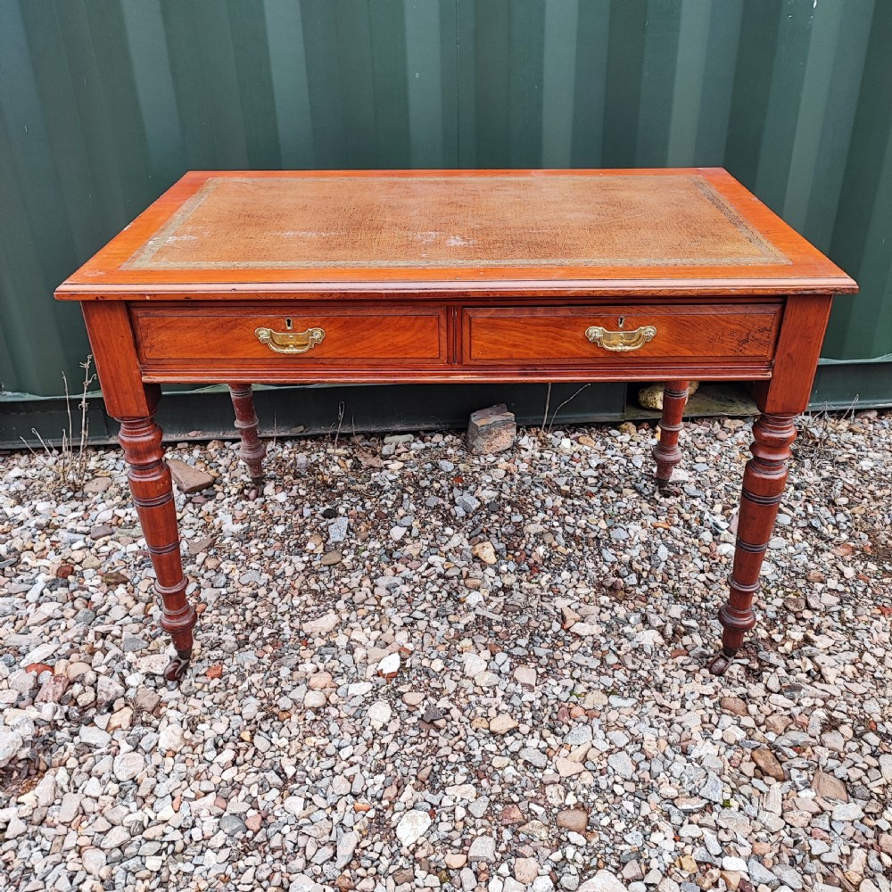 Fine mahogany antique writing table  View VI