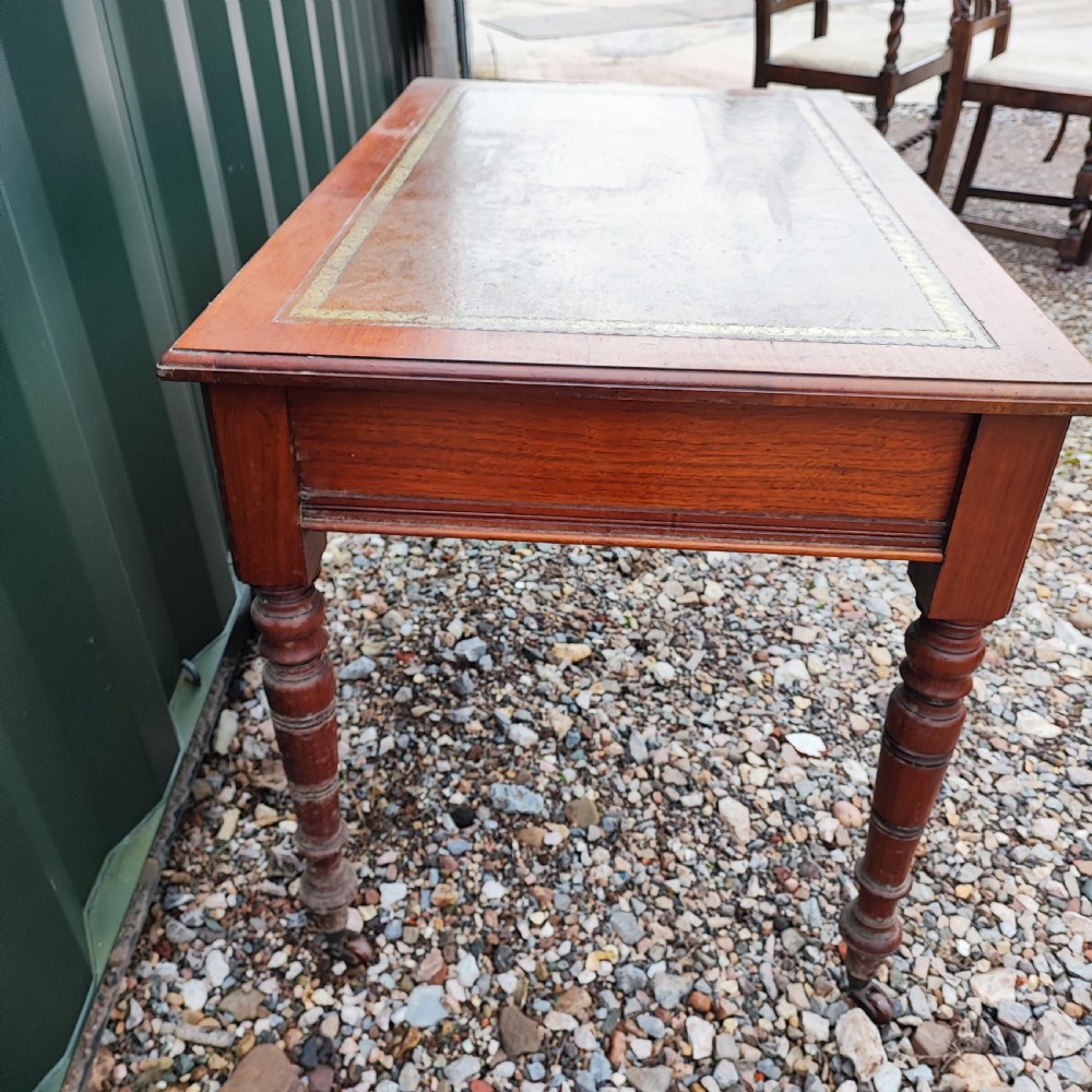 Fine mahogany antique writing table  View VIII