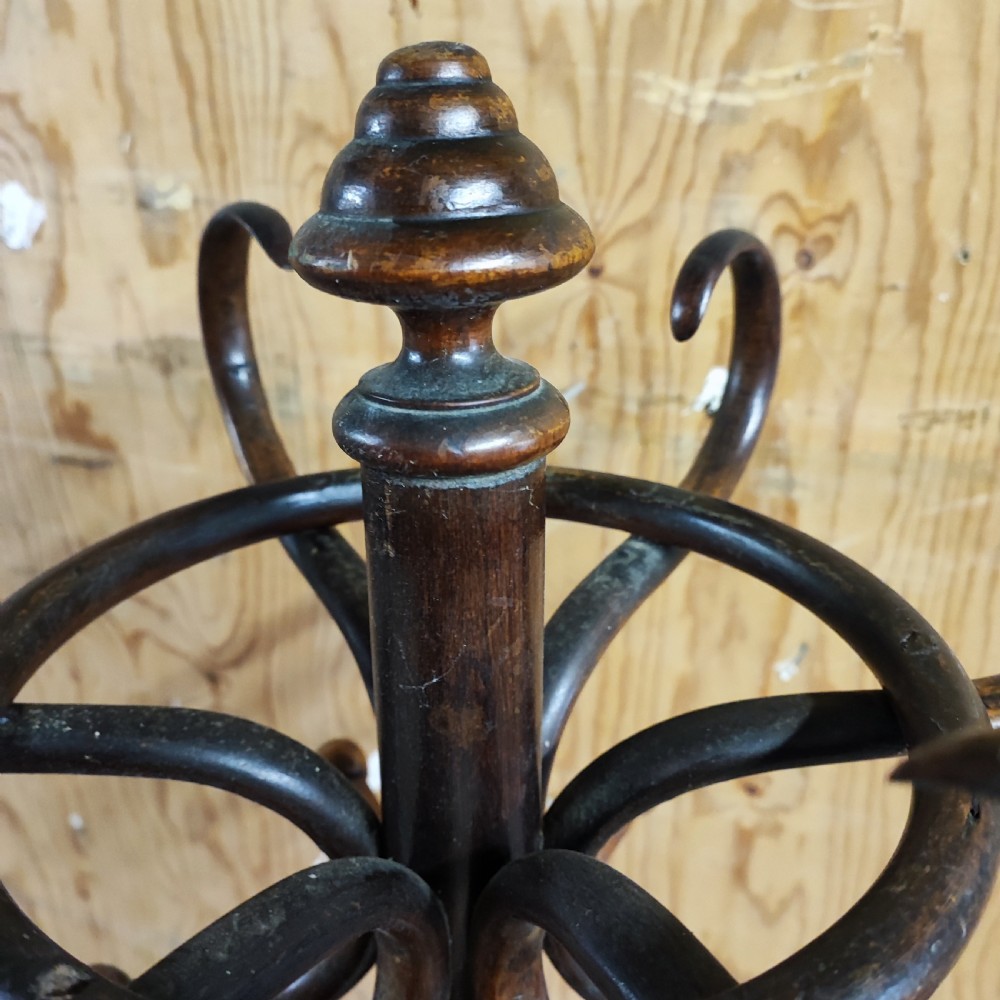 Fine antique bentwood coat hall stand  View VII