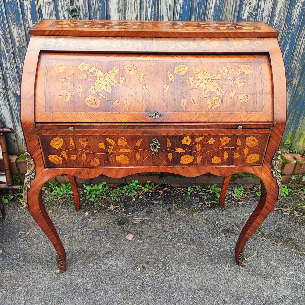 Antique french king wood and Marquetry bureau