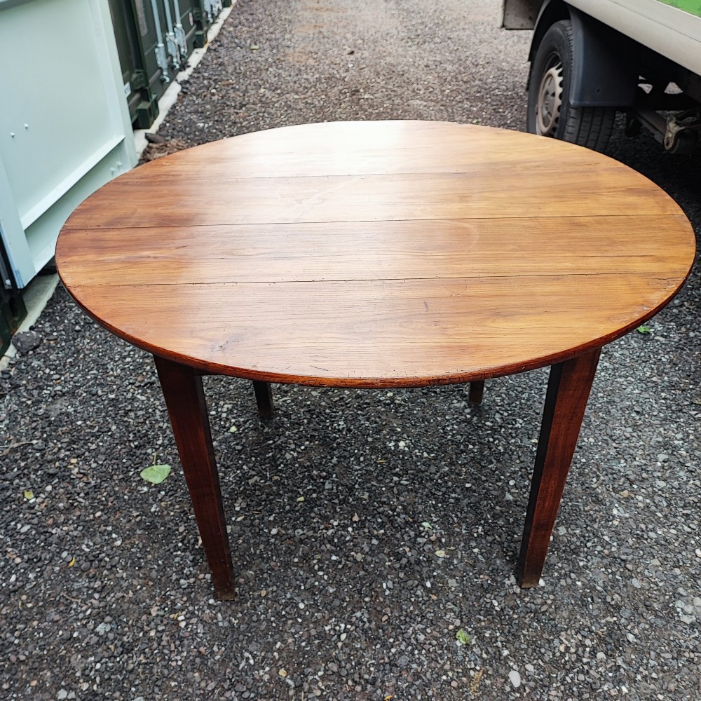 antique french fruit wood small dining table