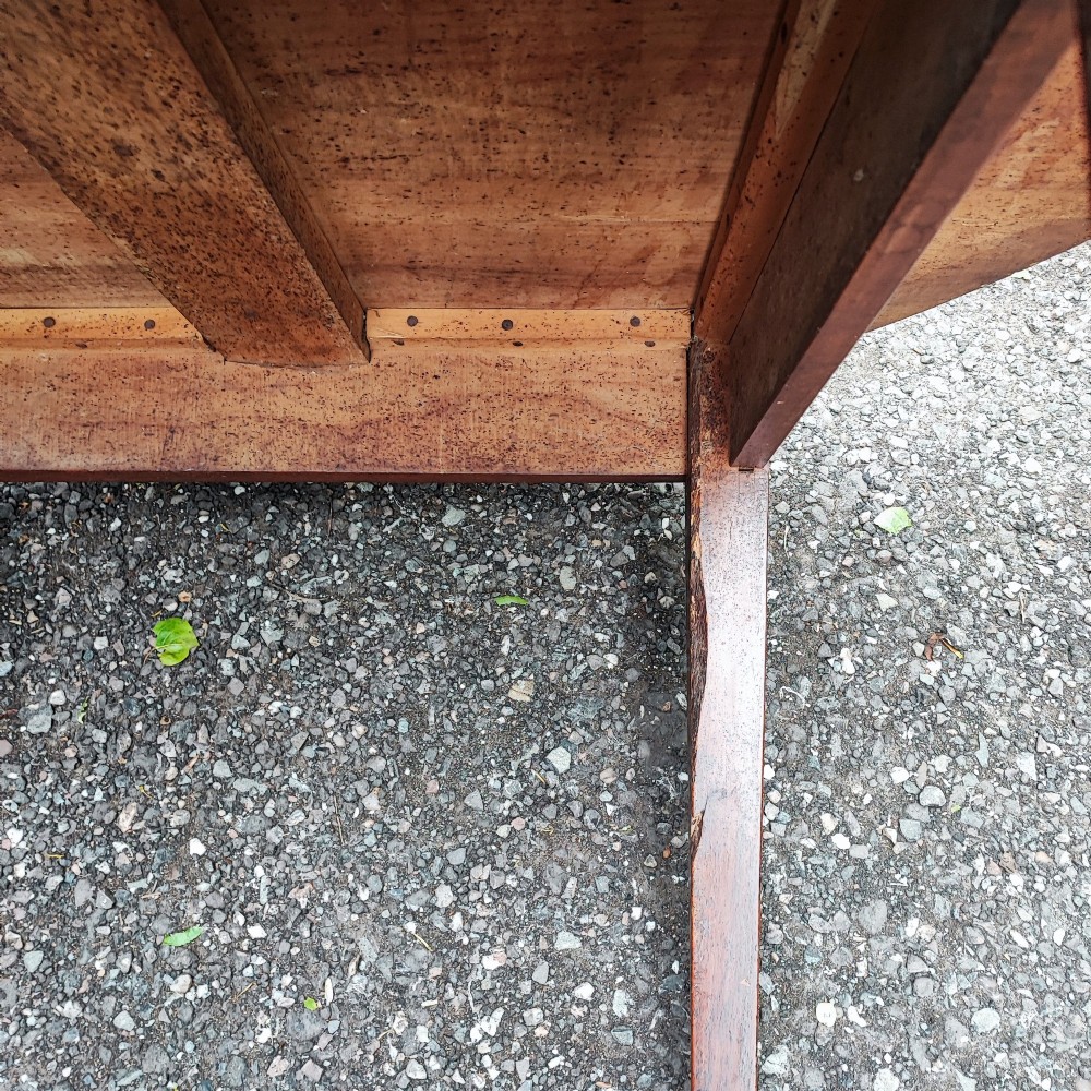 antique french fruit wood small dining table View III