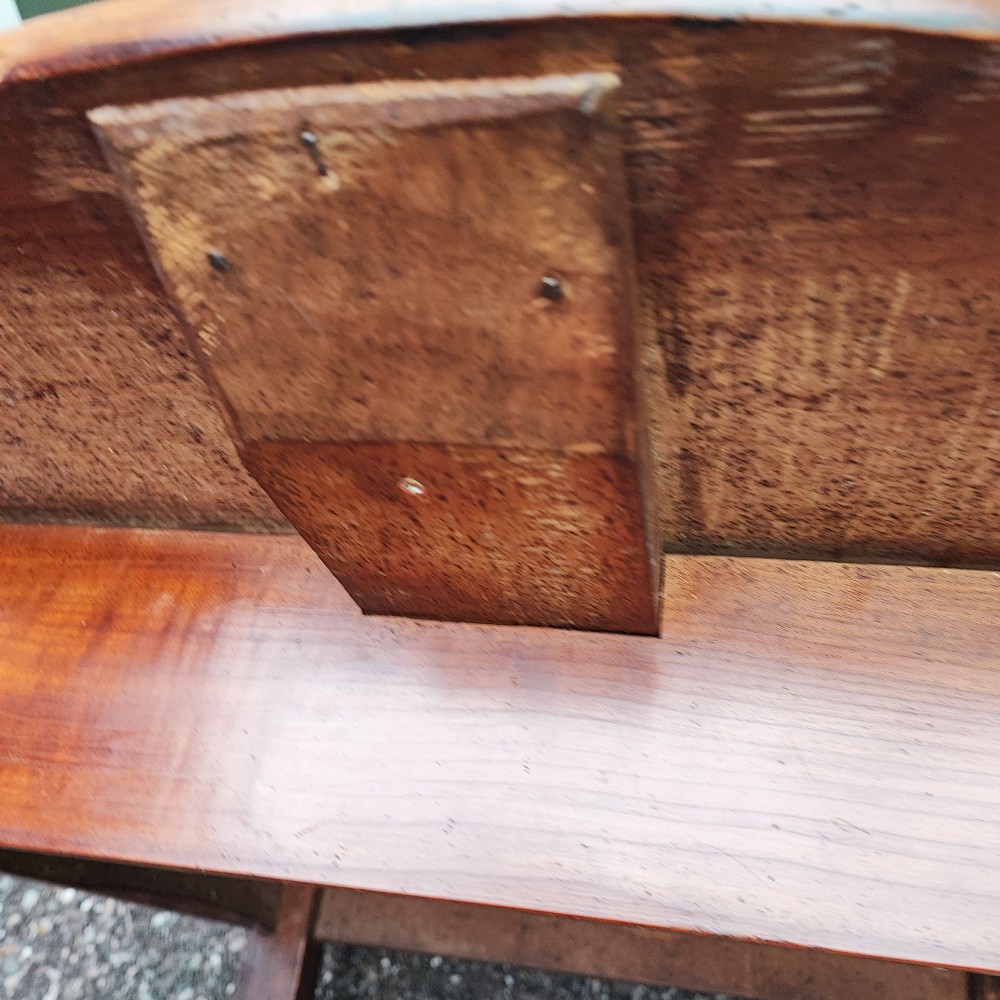 antique french fruit wood small dining table View VI