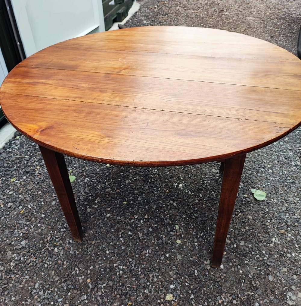 antique french fruit wood small dining table View VIII