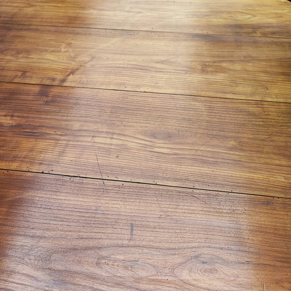 antique french fruit wood small dining table View IX