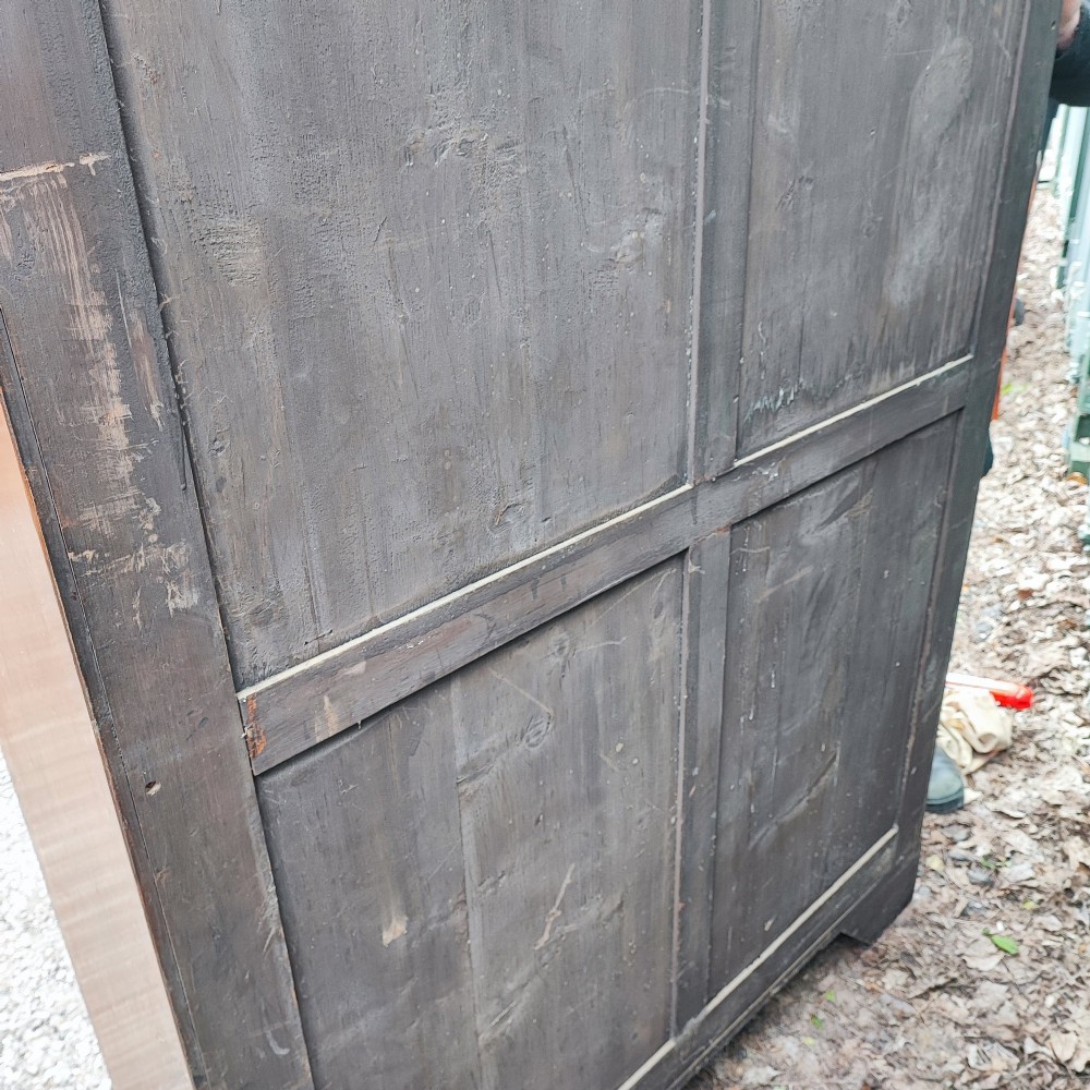 Quality antique walnut two door bookcase View V