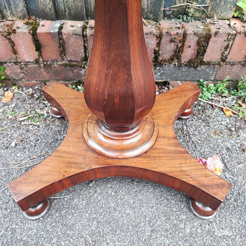 Superb Antique specimen wood side table View IV