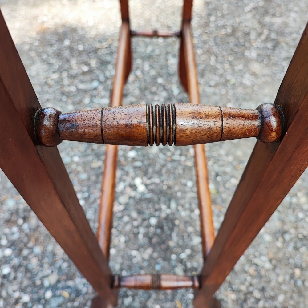 Victorian walnut towel rail View VI