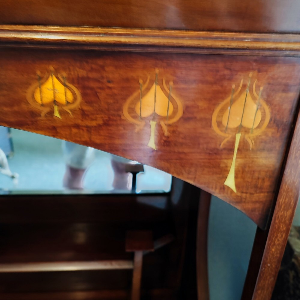 Superb arts  and crafts inlaid cabinet View IX