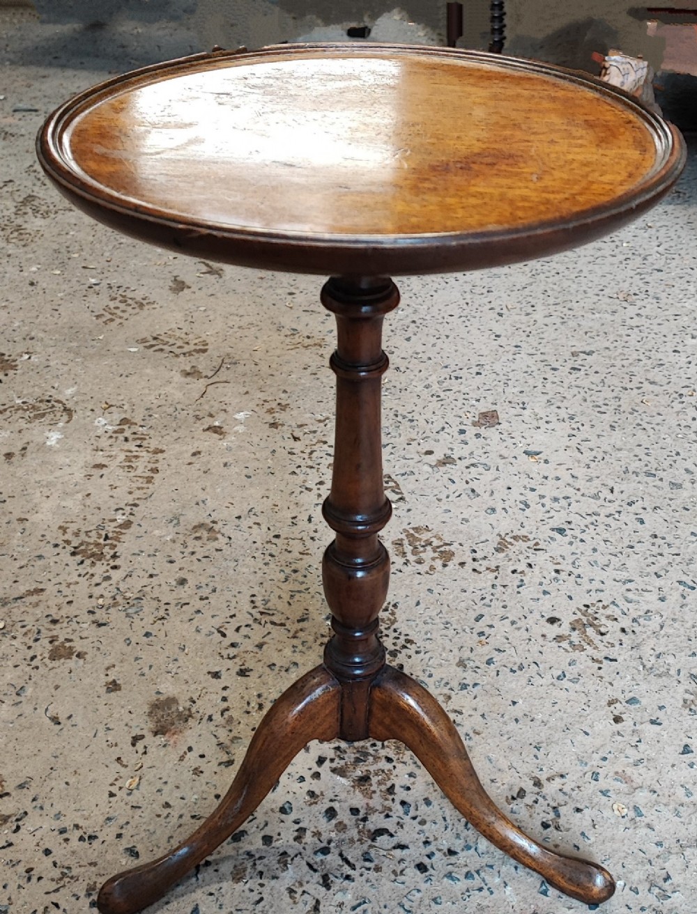 Edwardian mahogany wine table View II