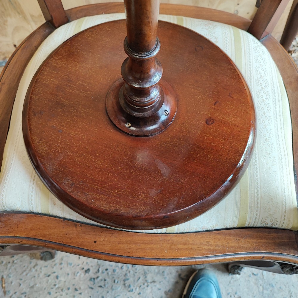 Edwardian mahogany wine table View IV