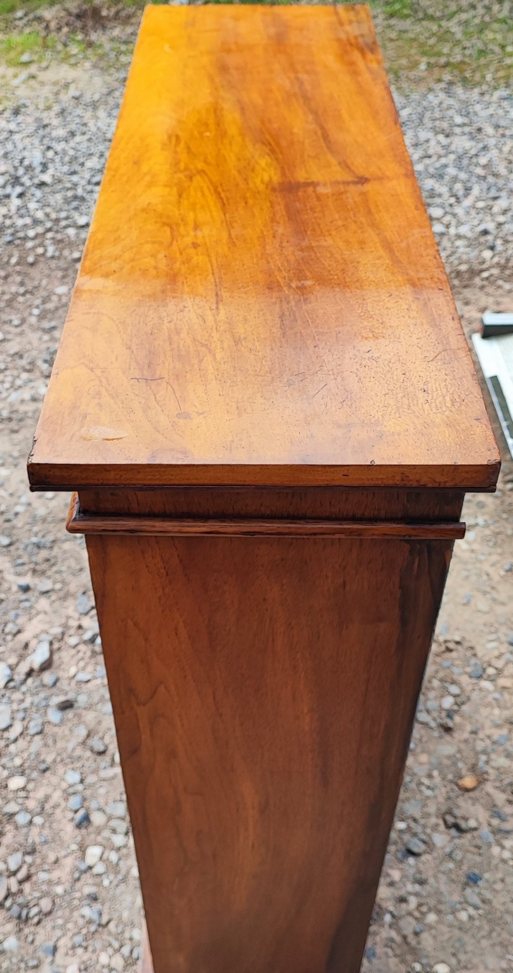A Victorian walnut open bookcase View II