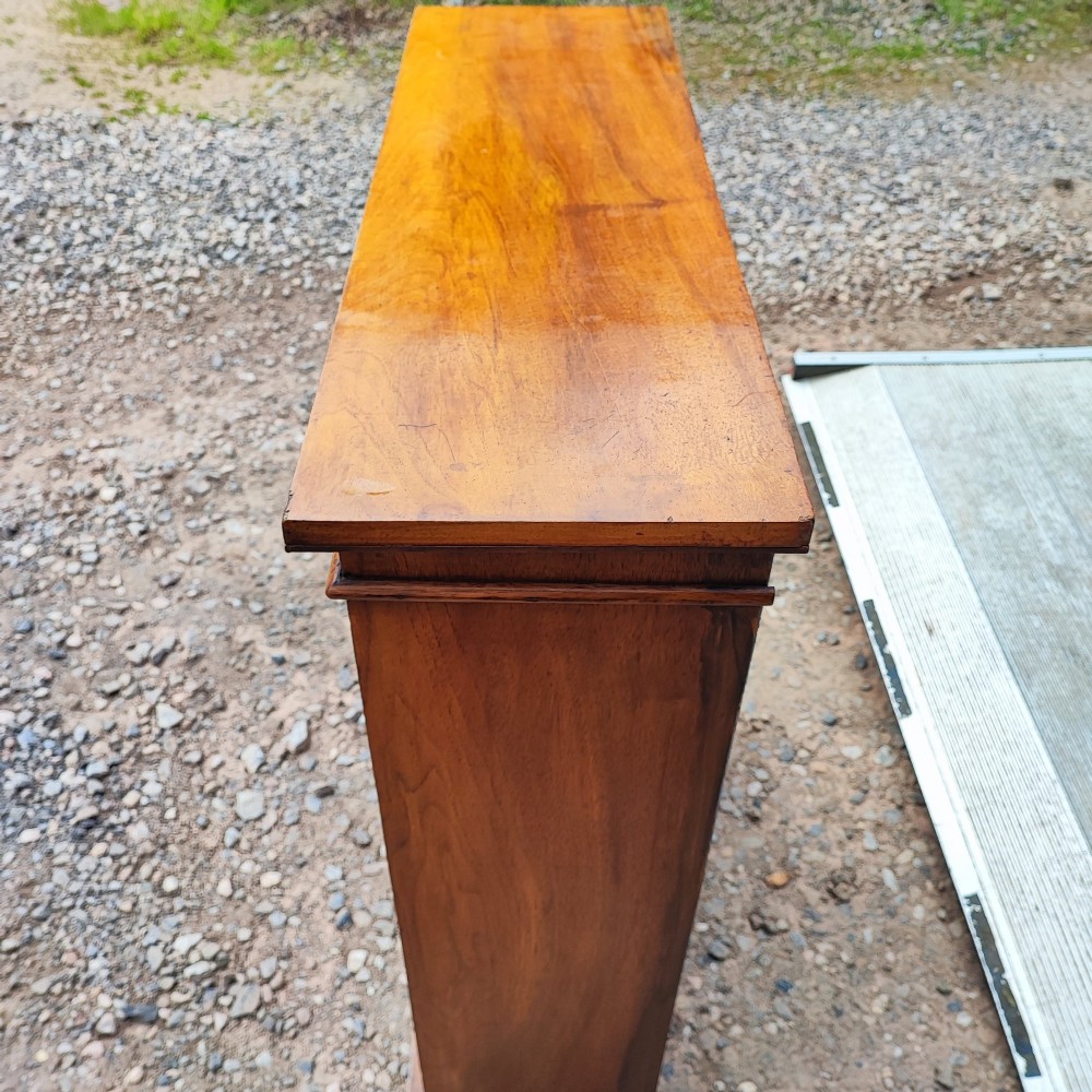 A Victorian walnut open bookcase View III