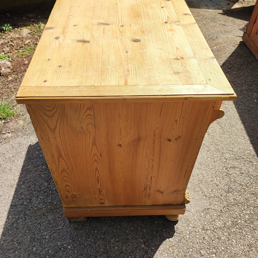 Antique stripped pine 2 door  side cabinet View V