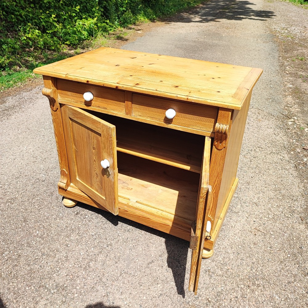 Antique stripped pine 2 door  side cabinet View VI