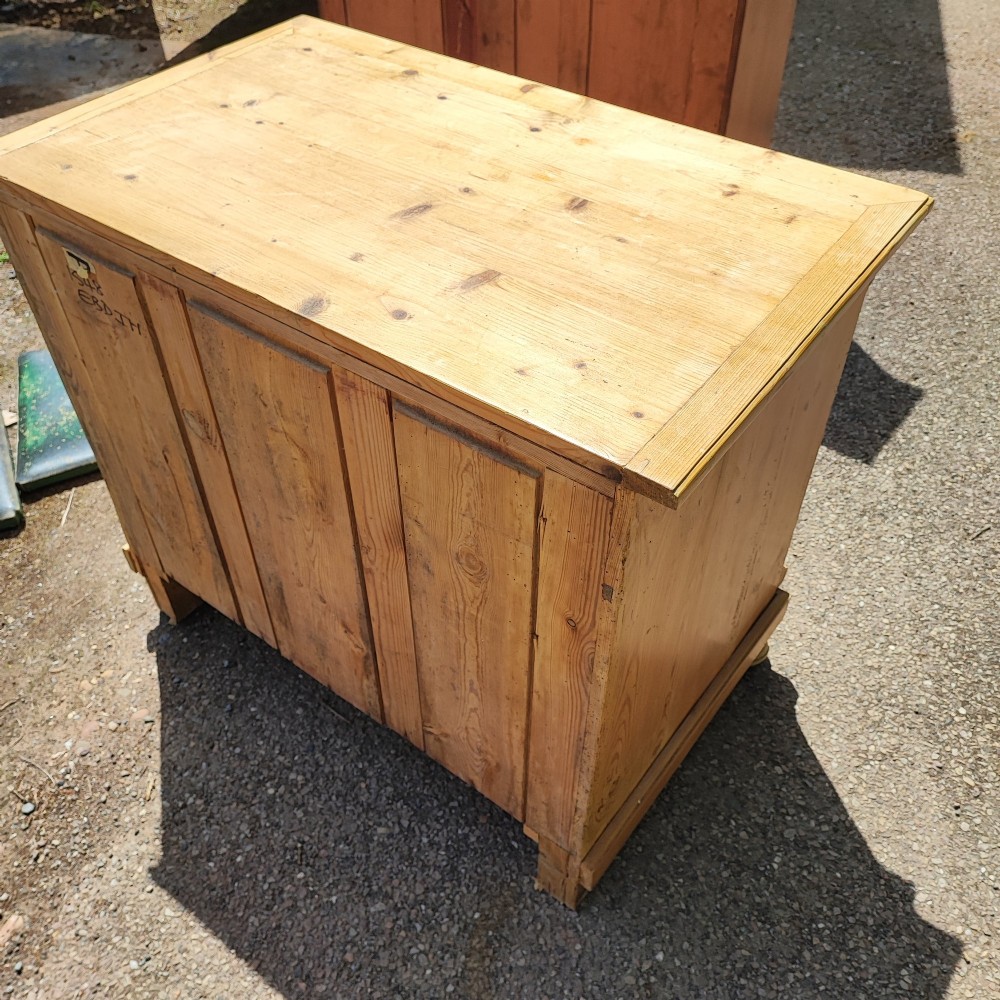 Antique stripped pine 2 door  side cabinet View VII