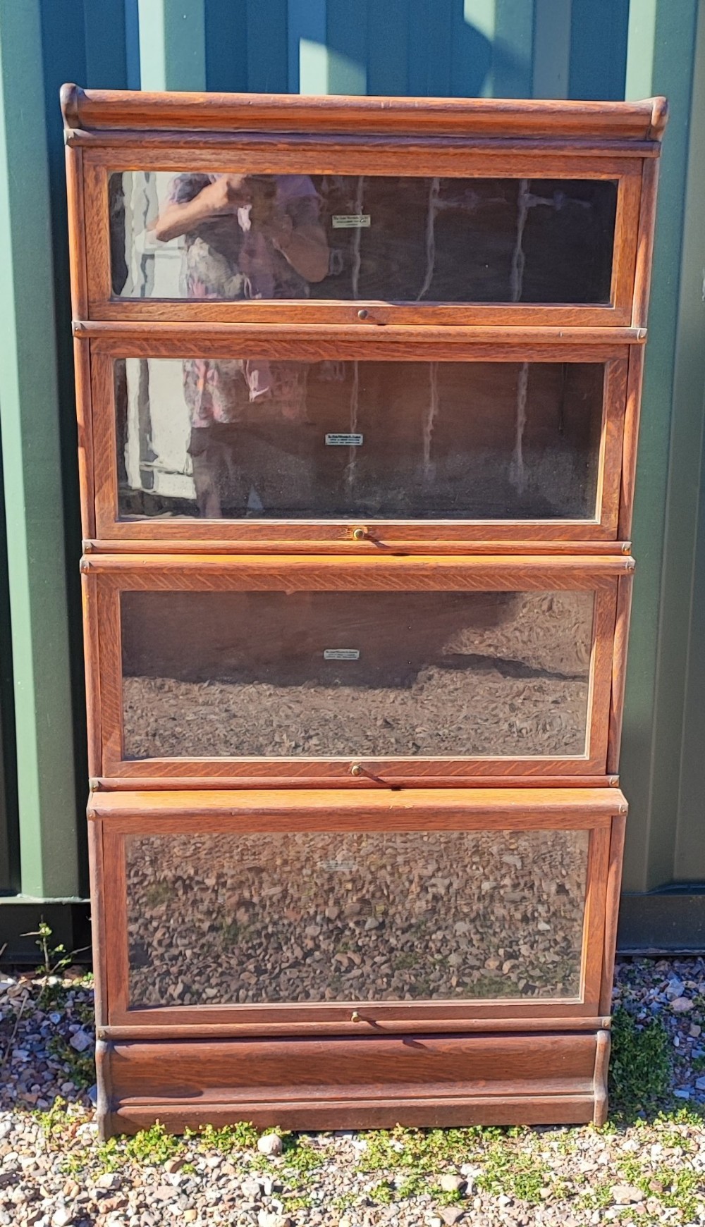 Good oak 4 tier globe wernick bookcase View VI