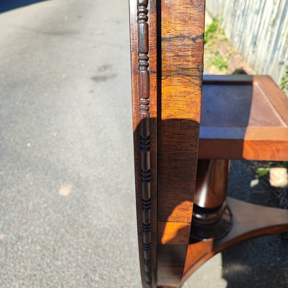Superb regency rosewood circular dining table View XIV