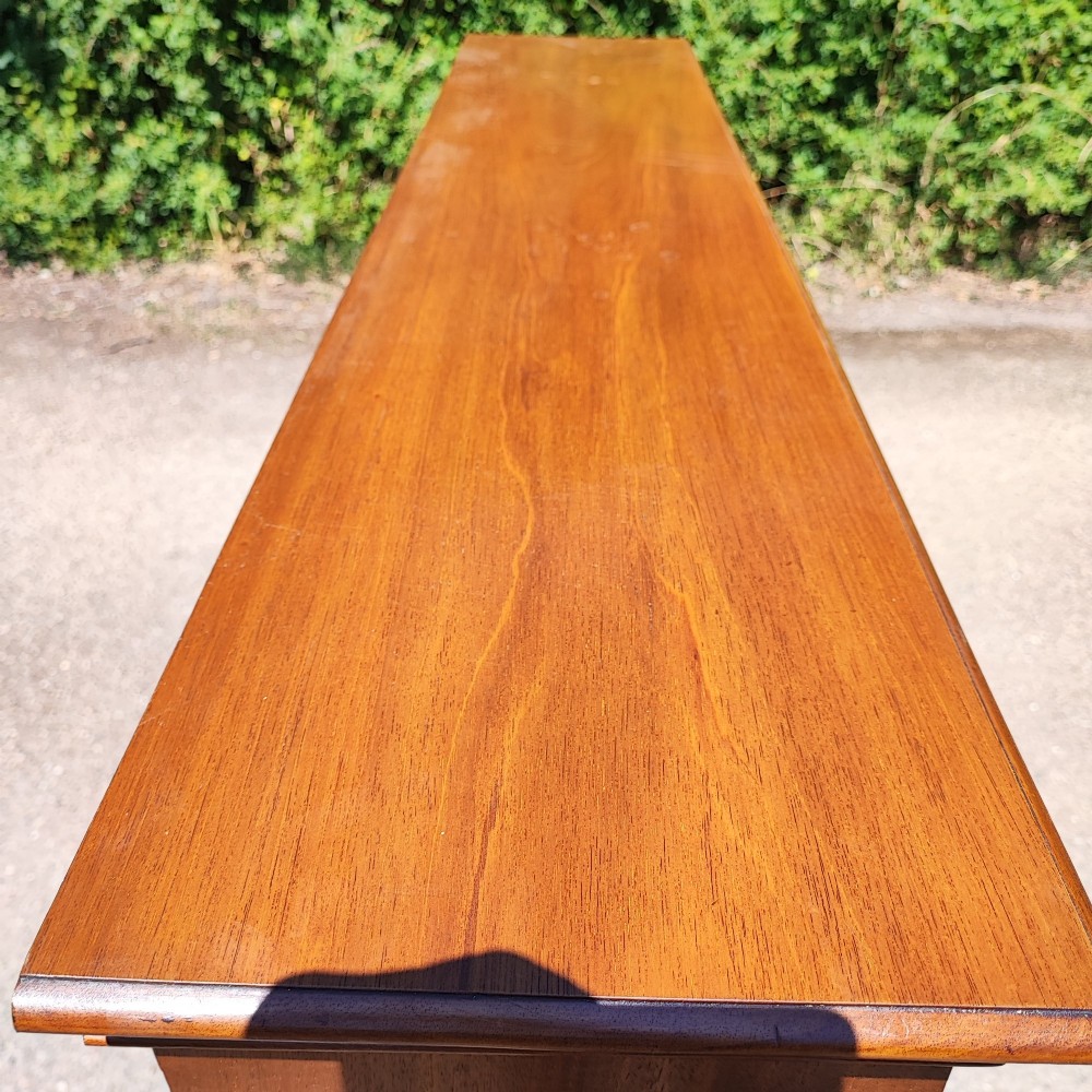 Antique mahogany open bookcase View VI