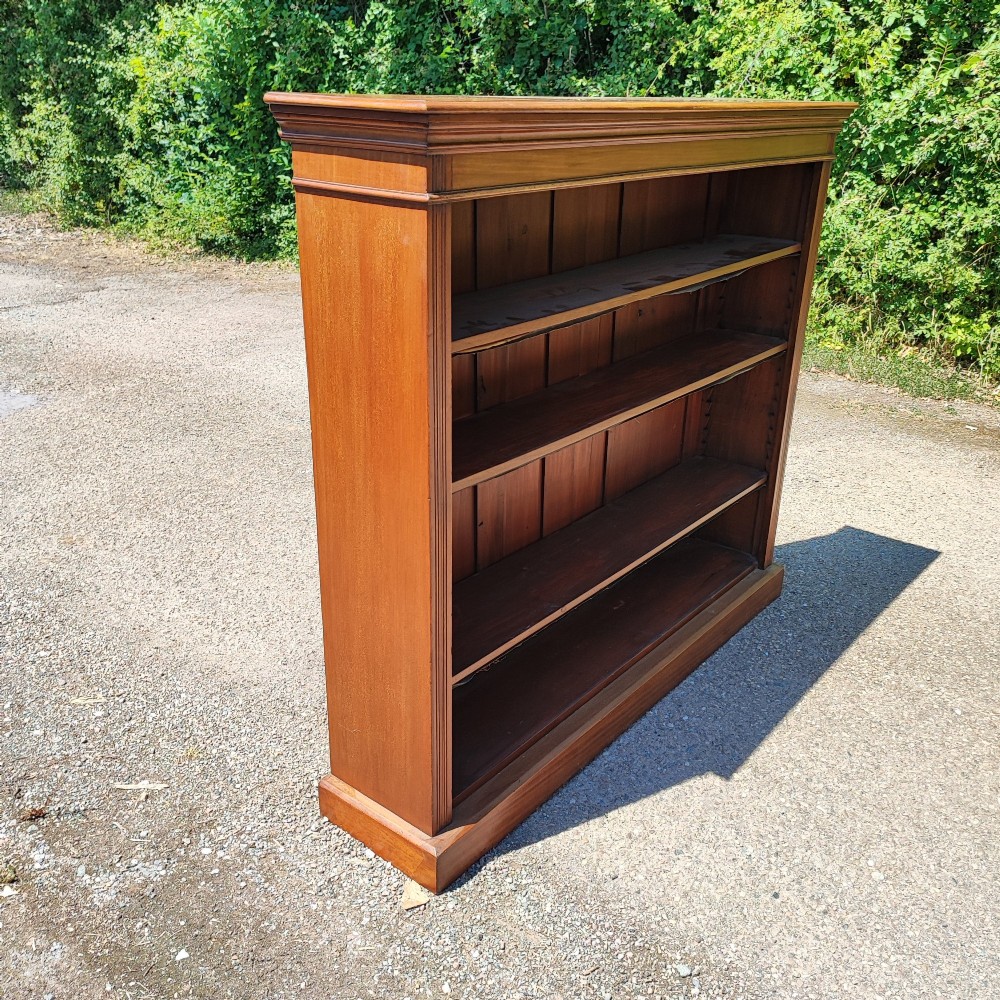 Antique mahogany open bookcase View VIII