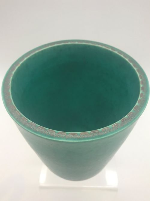 19201930'S SWEDISH CERAMICS GUSTAVSBERG ARGENTA VASE BY WILHELM KAGE - ADDITIONAL PHOTO 4