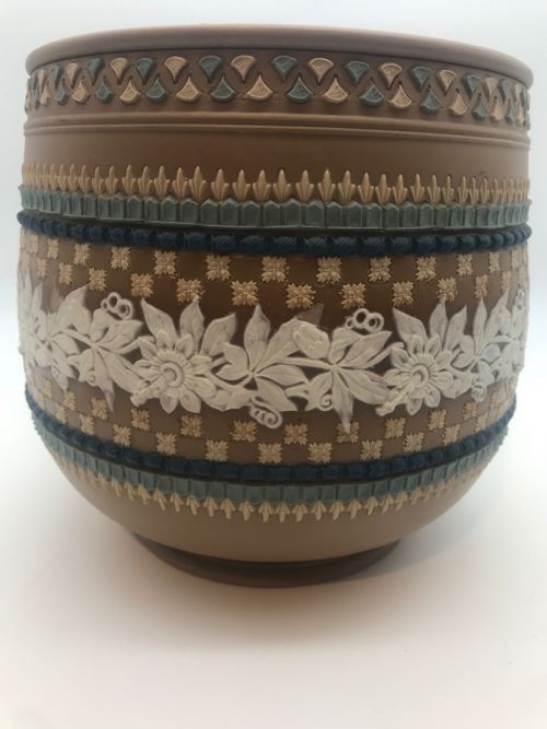 LATE VICTORIAN 18811891 DOULTON LAMBETH SILICON WARE JARDINIERE - ADDITIONAL PHOTO 1